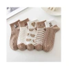 Short heart-shaped bear cute cartoon sports socks for girls, spring and autumn wholesale socks for girls, school-style shallow-mouth socks, street stall socks, one-piece consignment socks Item Picture